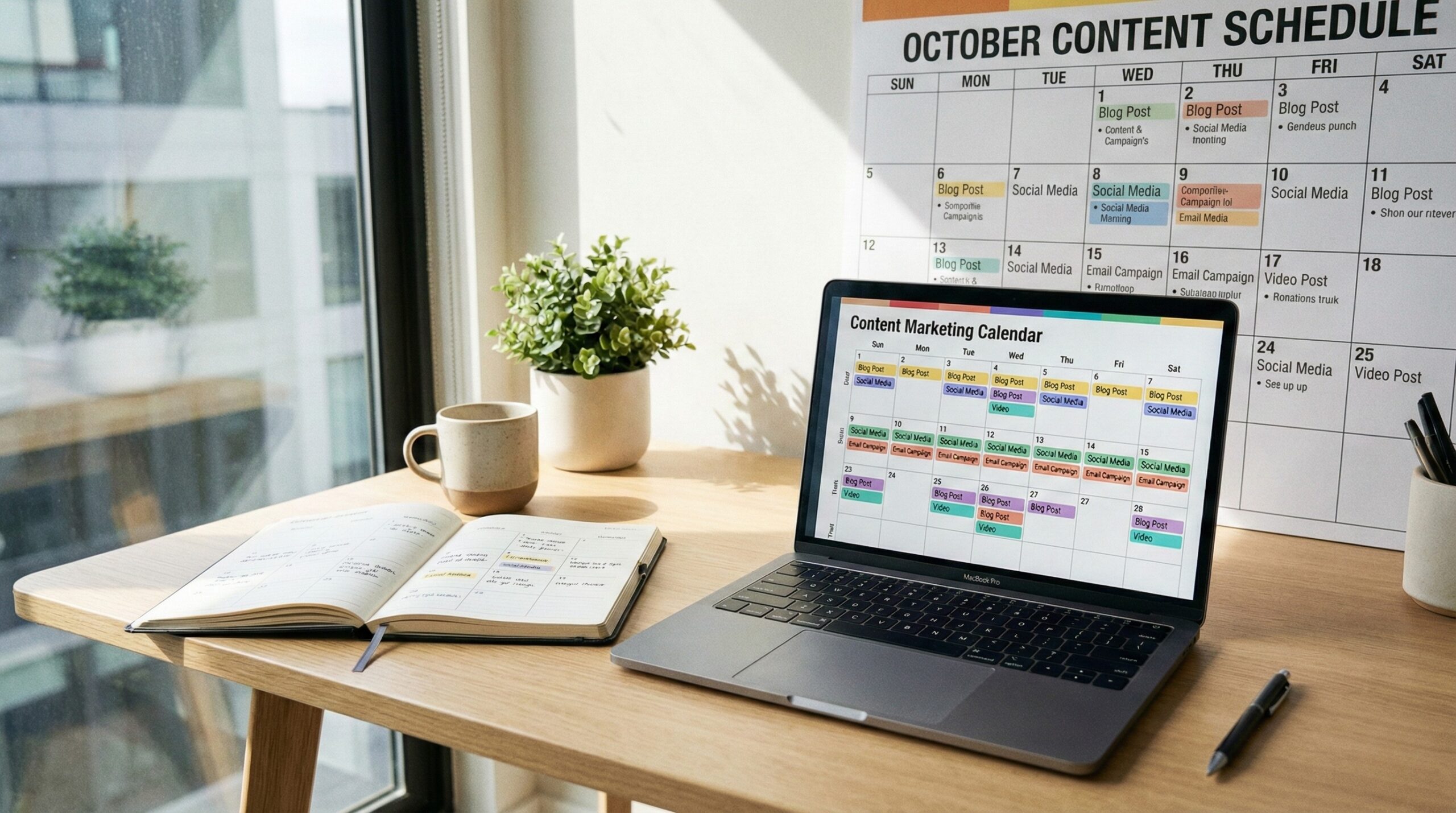 content calendar for business